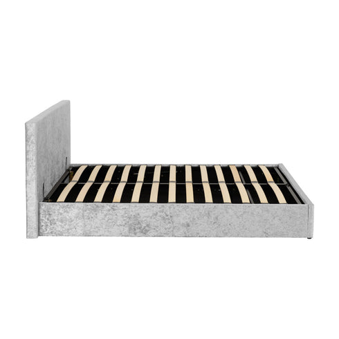 Waverley 4FT6 Storage Bed - Grey Crushed Velvet